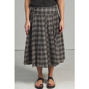 NWT Comrags "Calamity" Pleated Plaid Skirt, size XS